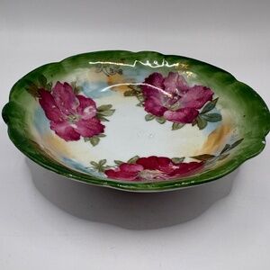 Vintage Floral Round Trinket Dish
